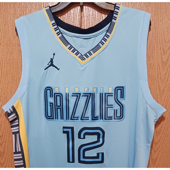 Ja Morant (Jordan)-(Grizzlies)-(Blue)-(Jersey)-(New Cond.)-(Stiched)-(XL)-$90.00 - Picture 3 of 13